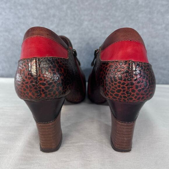 L'Artiste by Spring Step Womens sz 42 (10.5-11) Fia Ankle Bootie Block Heel BOHO - Picture 4 of 14